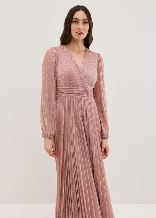 Pink Phase Eight Harper Pale Dress | 8514EXLSB