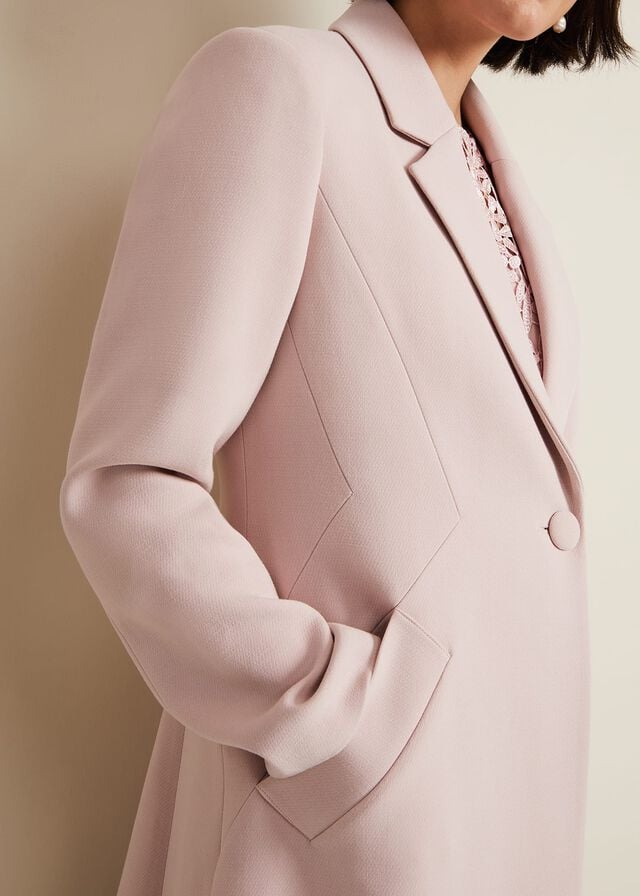 Pink Phase Eight Juliette Crepe Coats | 1045HAPQL