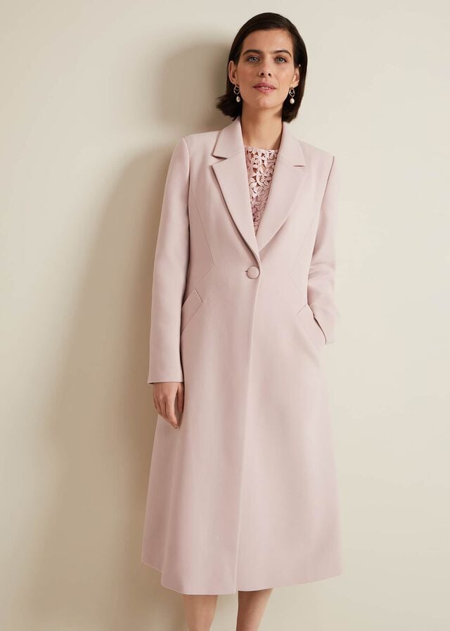 Pink Phase Eight Juliette Crepe Coats | 1045HAPQL