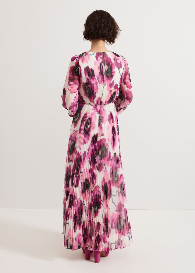 Pink Phase Eight Natalia Floral Dress | 4205IVHMT