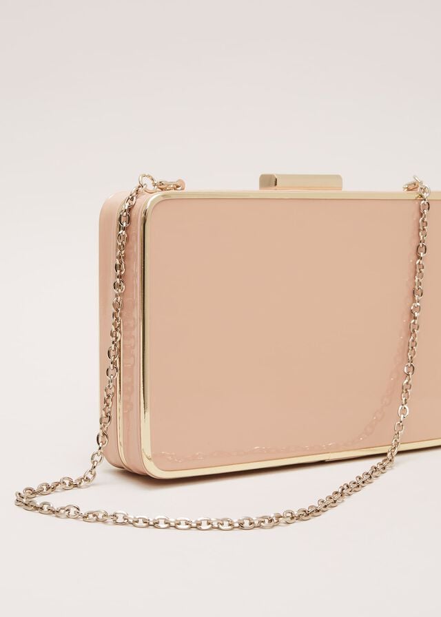 Pink Phase Eight Patent Box Bags | 6358AGSQP