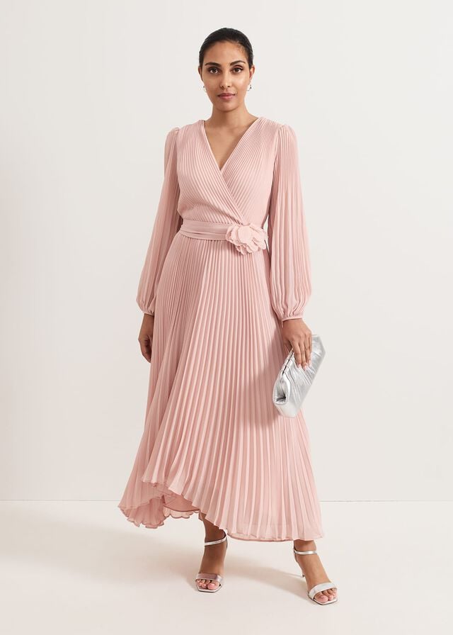 Pink Phase Eight Petite Isadora Pale Dress | 5196VTDYA