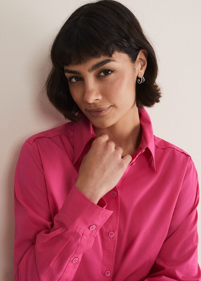 Pink Phase Eight Pink Cotton Shirts | 6127CLKXF