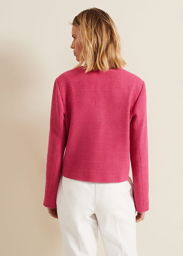 Pink Phase Eight Ripley Boucle Jackets | 3746ZYMHD