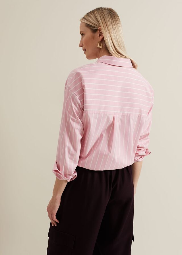 Pink Phase Eight Stripe Shirts | 7052UYRMF