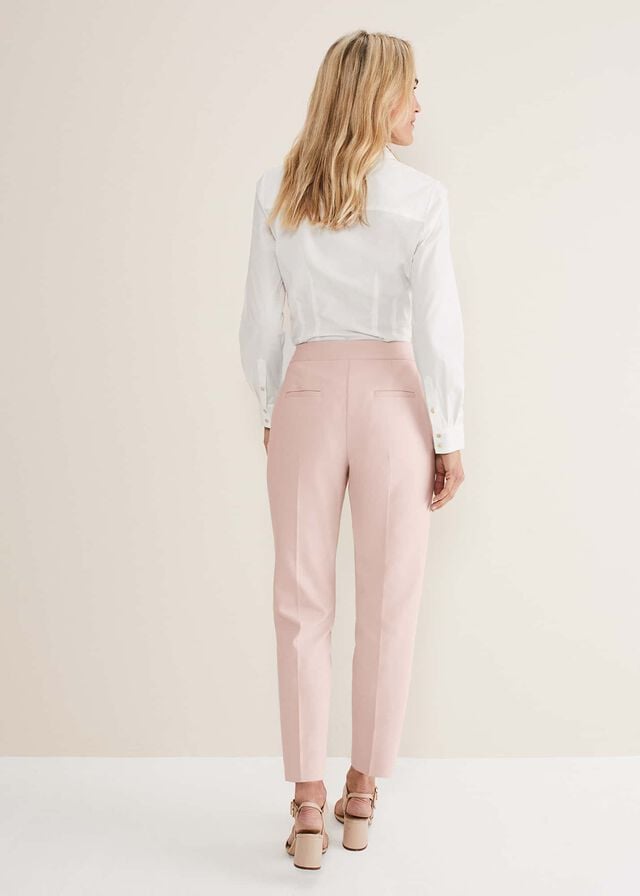 Pink Phase Eight Ulrica Straight Legs Trousers | 6408MEQLK