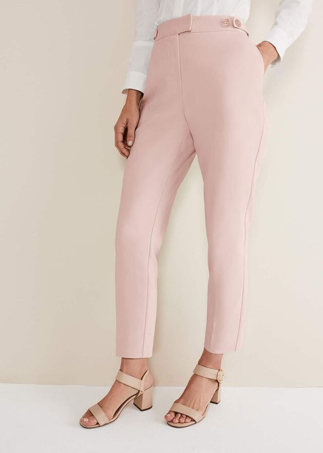 Pink Phase Eight Ulrica Straight Legs Trousers | 6408MEQLK