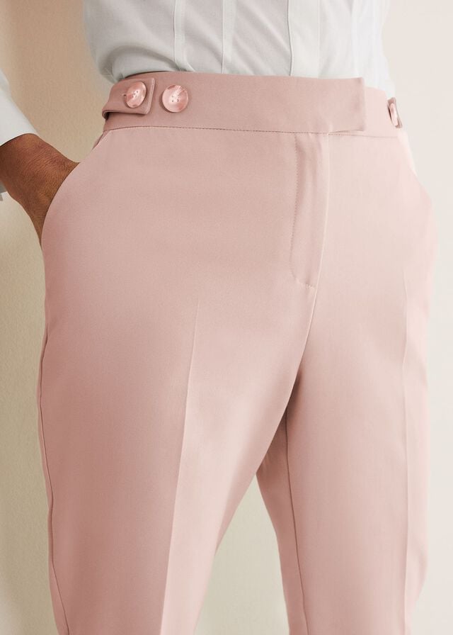 Pink Phase Eight Ulrica Straight Legs Trousers | 6408MEQLK