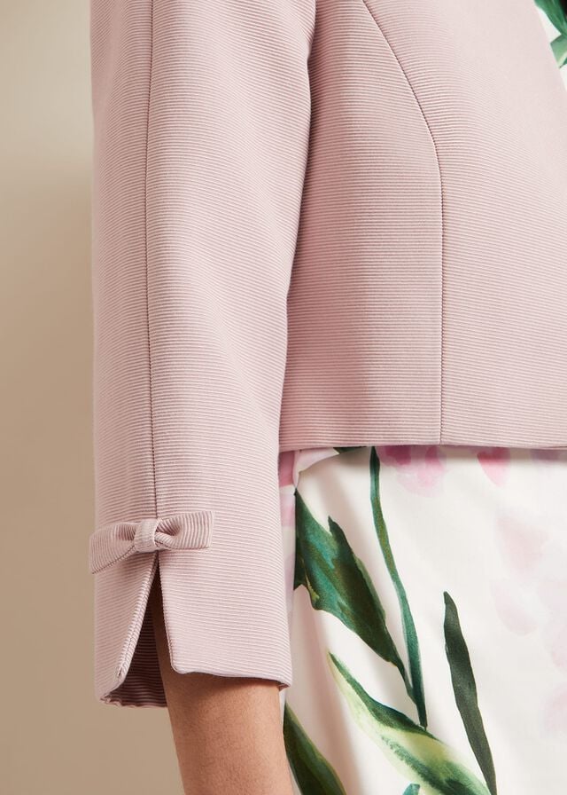 Pink Phase Eight Zoelle Bow Jackets | 4791ZREKX