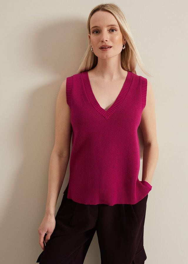 Purple Phase Eight Marianna V Neck Knitwear | 7483DFAOP