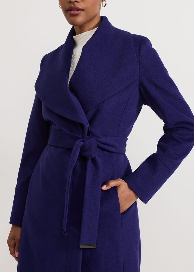 Purple Phase Eight Nicci Belted Wool Coats | 5791IWXHM