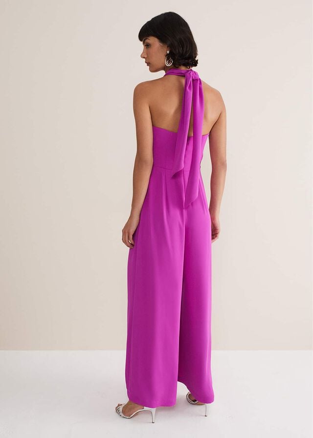 Purple Phase Eight Simone Wide Leg Jumpsuit | 9571SUHYP