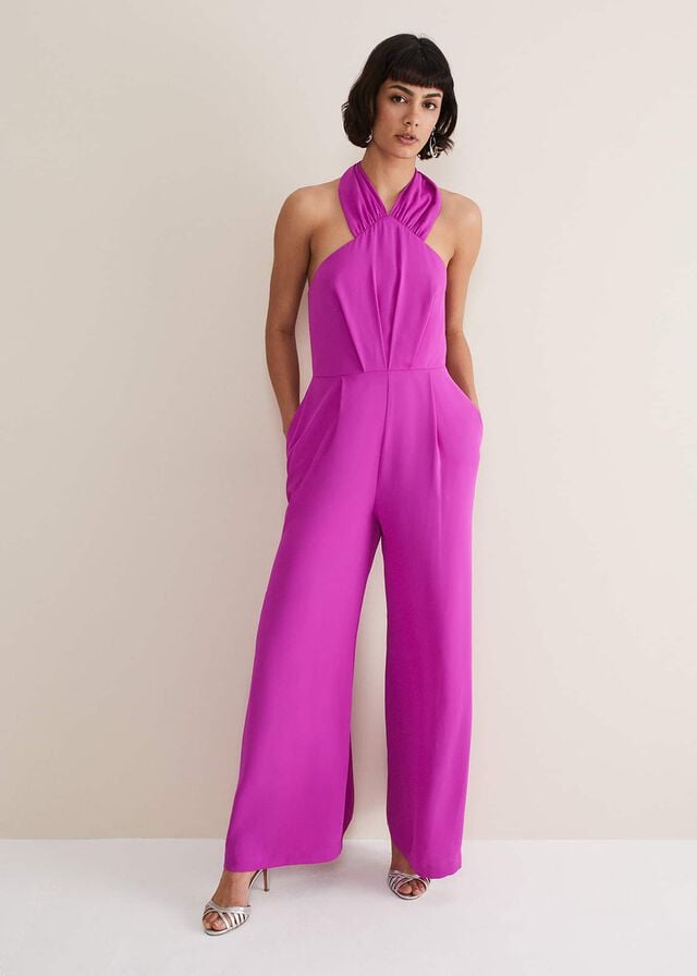 Purple Phase Eight Simone Wide Leg Jumpsuit | 9571SUHYP