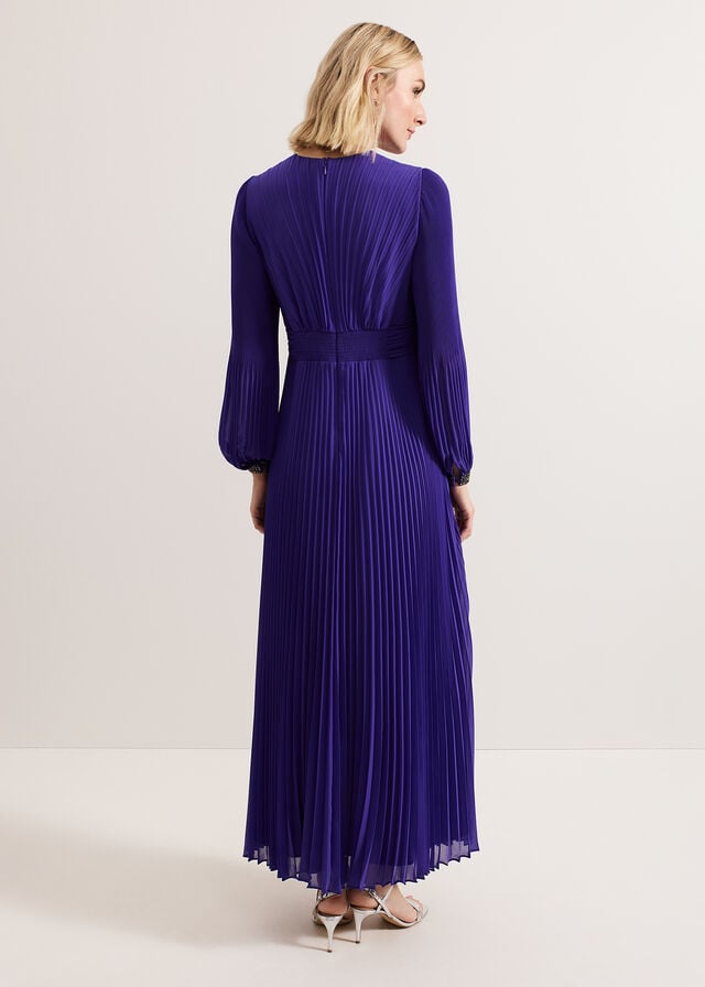 Purple Phase Eight Vila Beaded Dress | 0429GYHLV