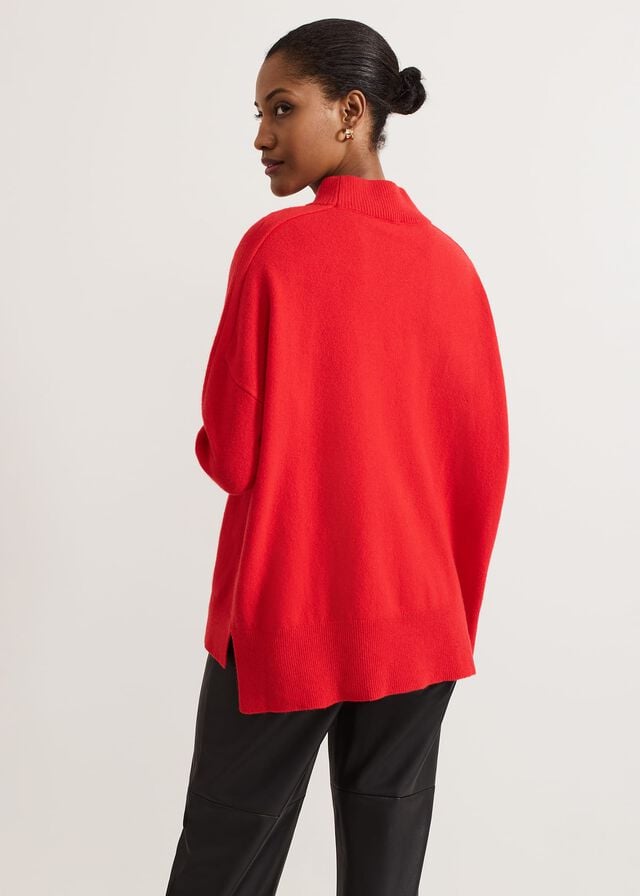 Red Phase Eight Alice Wool Cashmere Knitwear | 7325VOYMT