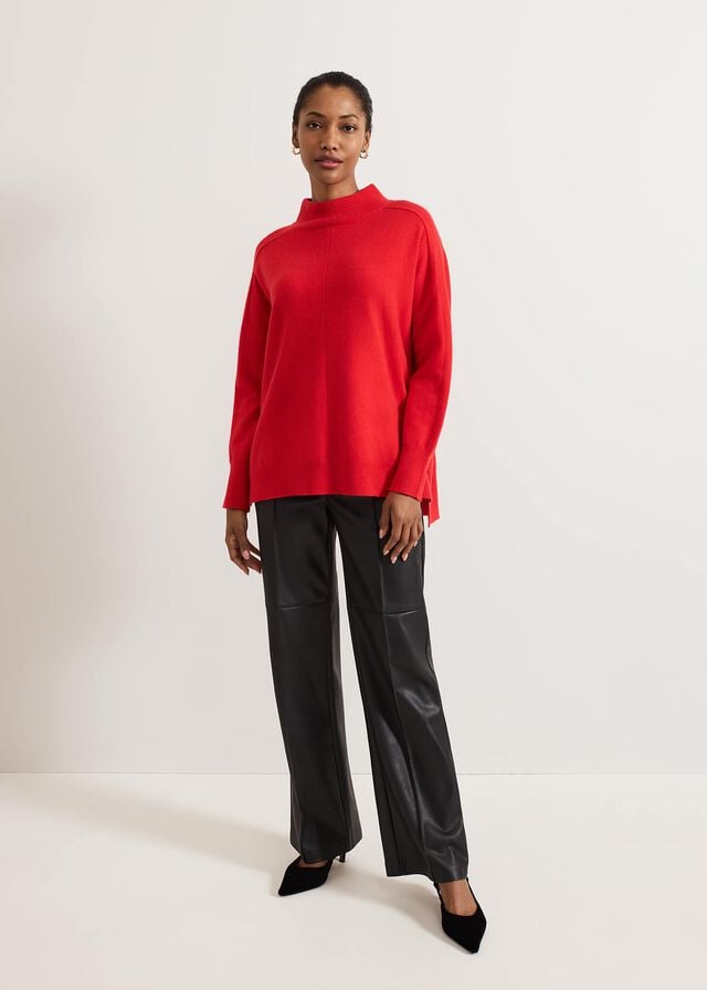 Red Phase Eight Alice Wool Cashmere Knitwear | 7325VOYMT