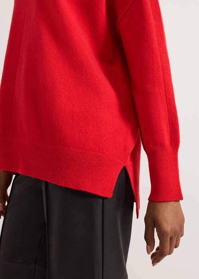 Red Phase Eight Alice Wool Cashmere Knitwear | 7325VOYMT