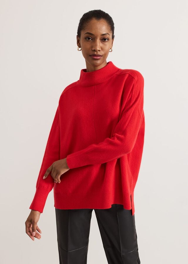 Red Phase Eight Alice Wool Cashmere Knitwear | 7325VOYMT