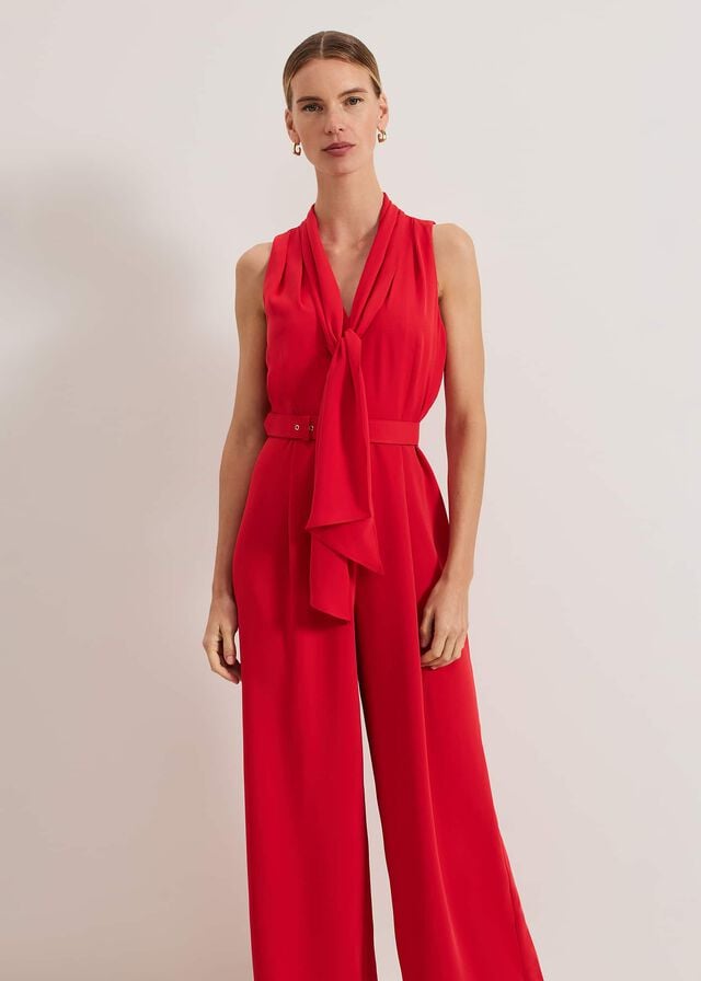 Red Phase Eight Elika Red Jumpsuit | 9614NAQWJ