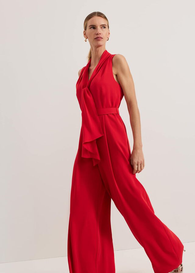 Red Phase Eight Elika Red Jumpsuit | 9614NAQWJ