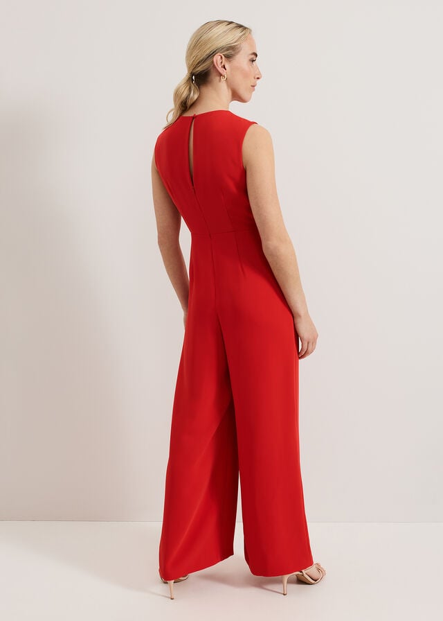 Red Phase Eight Petite Saffron Jumpsuit | 8017ZAXJW