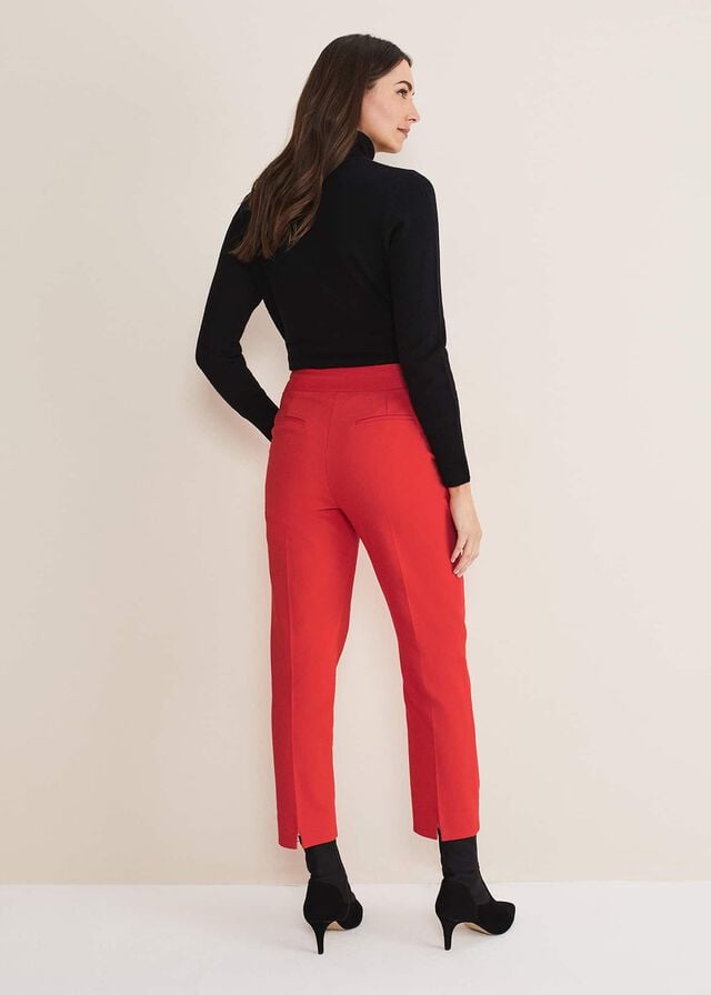 Red Phase Eight Ulrica Straight Legs Trousers | 3548YWZOH