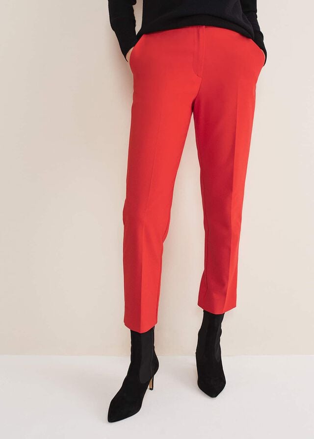 Red Phase Eight Ulrica Straight Legs Trousers | 3548YWZOH