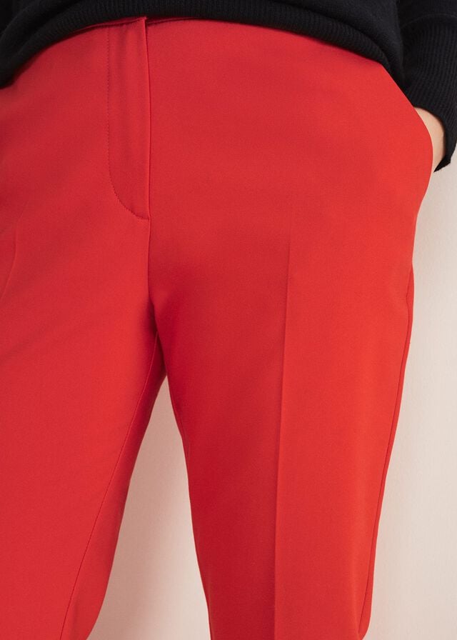 Red Phase Eight Ulrica Straight Legs Trousers | 3548YWZOH