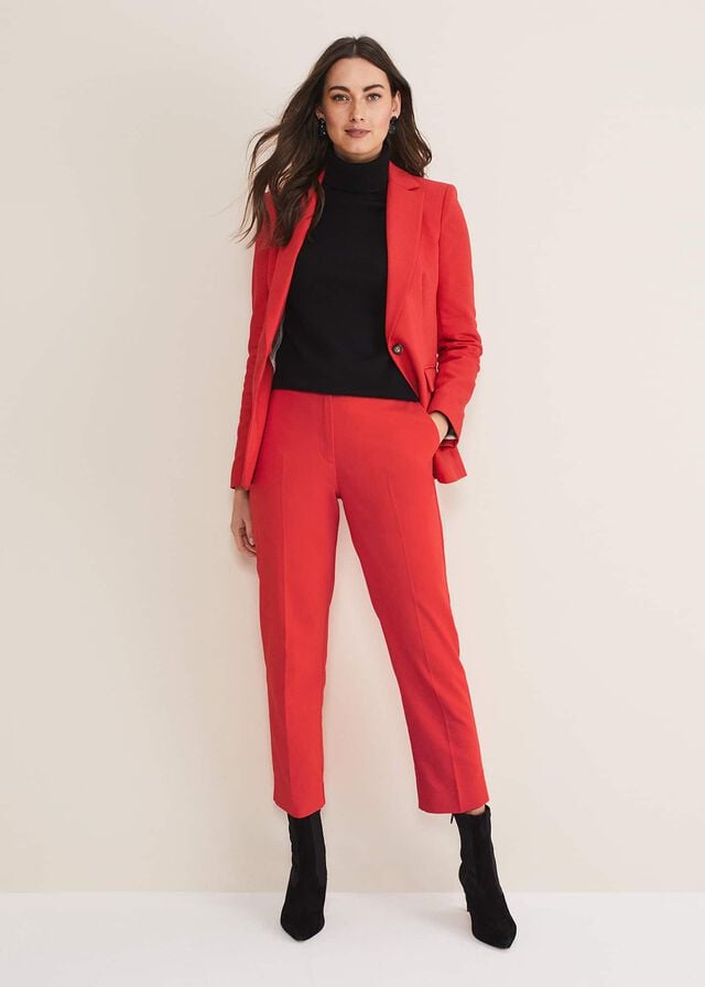 Red Phase Eight Ulrica Straight Legs Trousers | 3548YWZOH