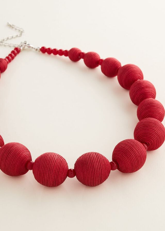 Red Phase Eight Wrapped Beaded Jewellery | 9158LXUCS