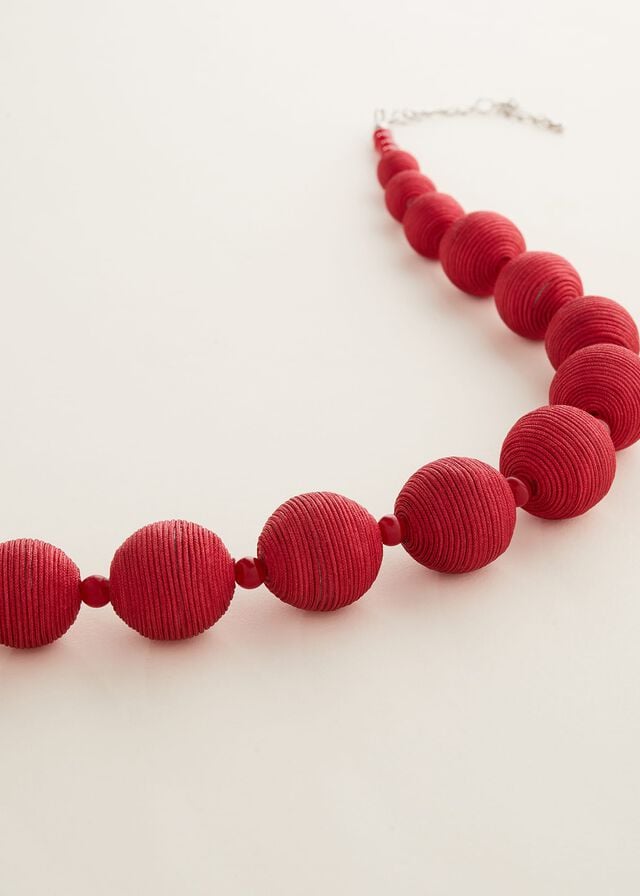 Red Phase Eight Wrapped Beaded Jewellery | 9158LXUCS