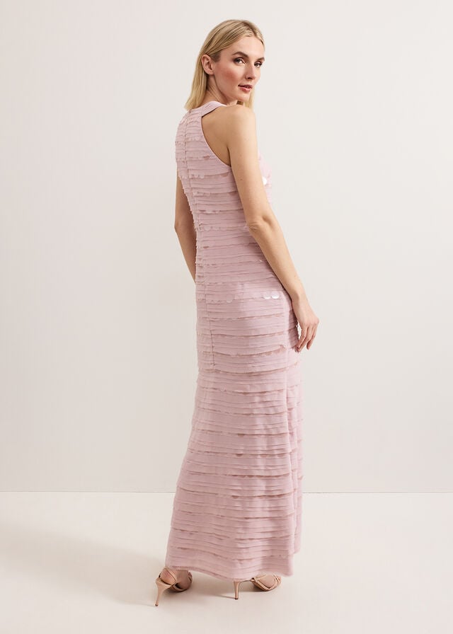 Rose Phase Eight Amitis Sequin Dress | 9562KNHUE