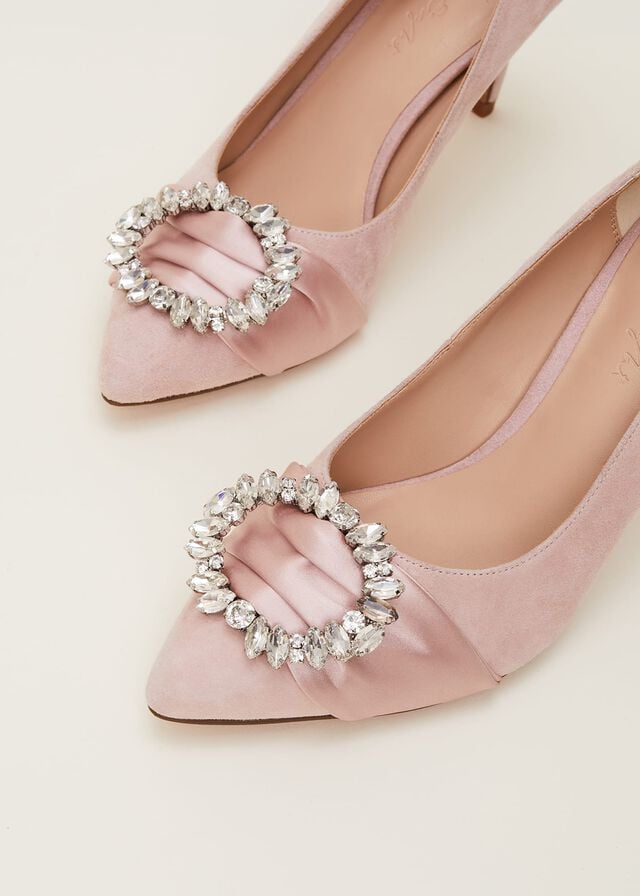 Rose Phase Eight Embellished Court Heels | 3269IJKXH