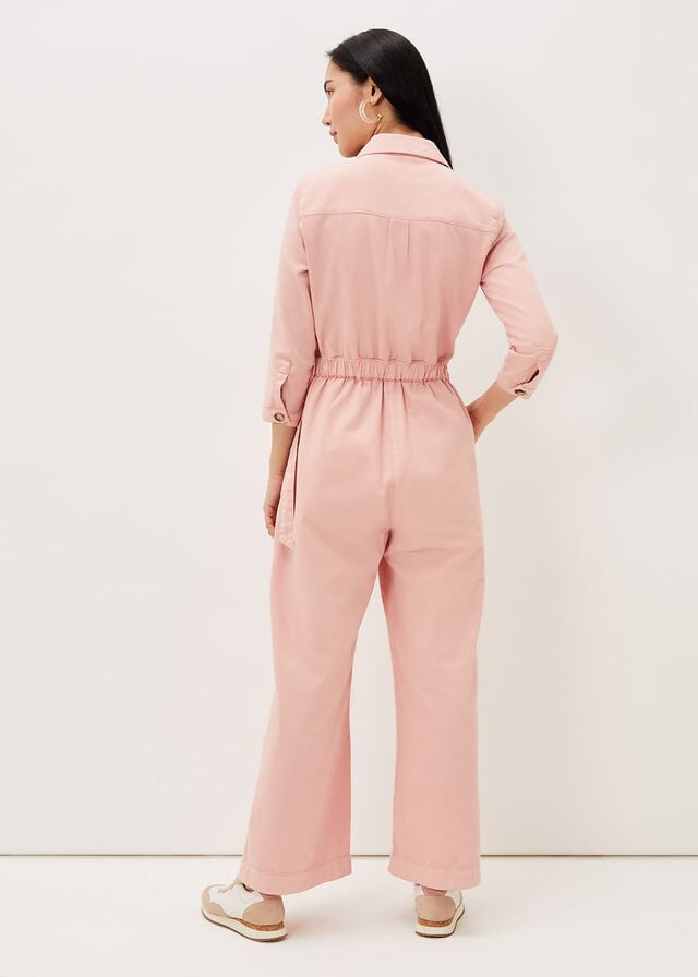 Rose Phase Eight Jarah Denim Jumpsuit | 5768TDKOQ