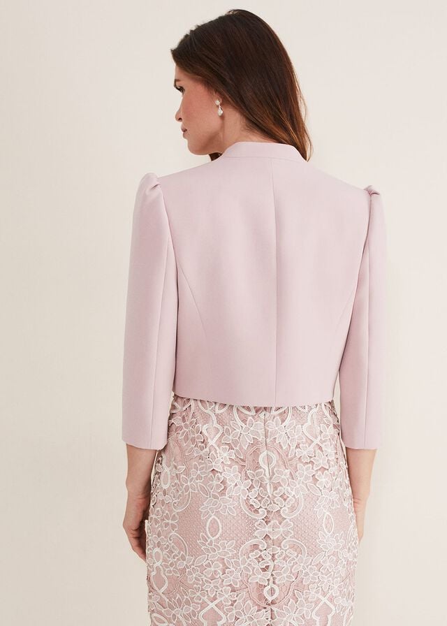 Rose Phase Eight Leanna Cropped Jackets | 9673ZPXMF