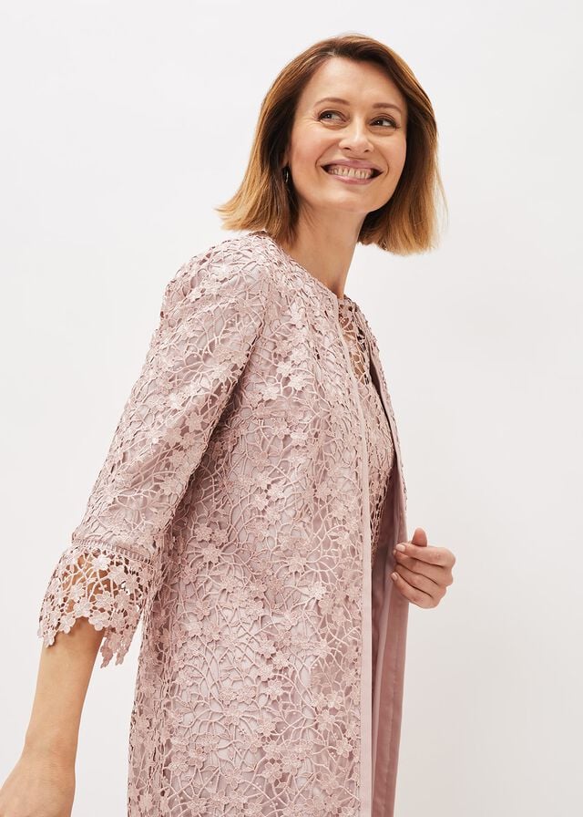 Rose Phase Eight Mariposa Lace Occasion Jackets | 7613YXVGT