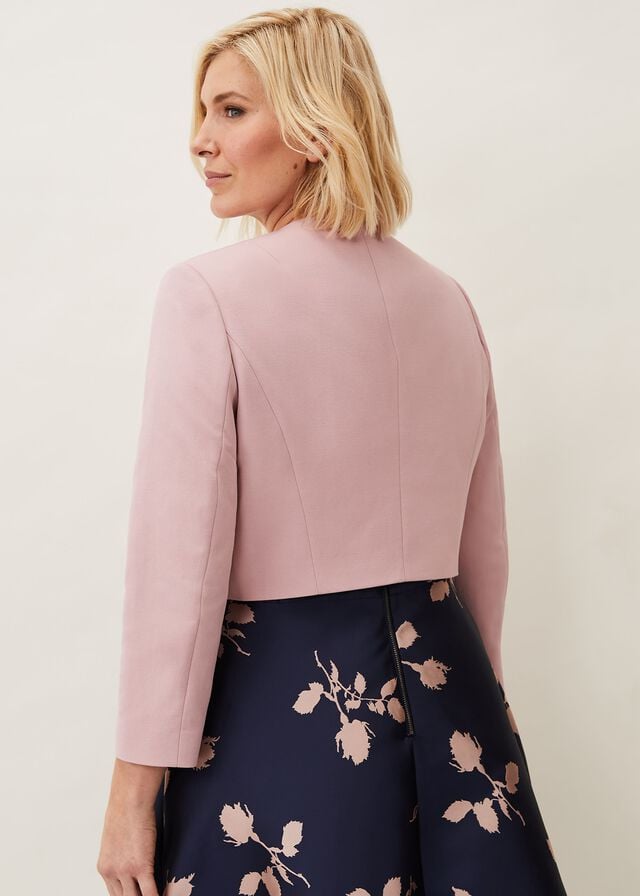 Rose Phase Eight Maya Cropped Occasion Jackets | 2938GXYLB