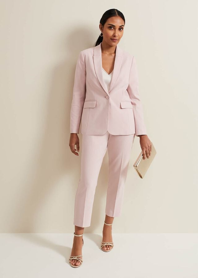 Rose Phase Eight Petite Ulrica Fitted Jackets | 2630JNCXH