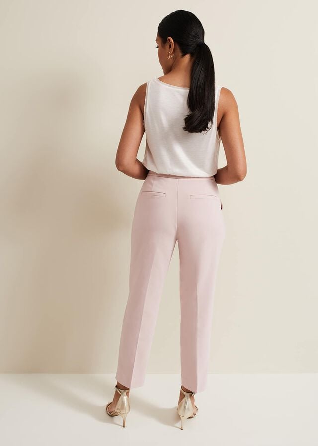 Rose Phase Eight Petite Ulrica Tapered Trousers | 8321RPTDS