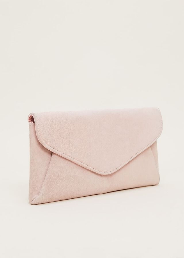 Rose Phase Eight Wendie Suede Bags | 4985HCMOS