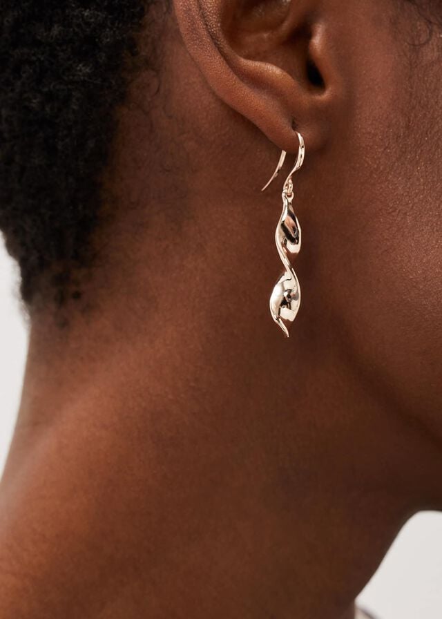 Rose / Gold Phase Eight Twist Drop Jewellery | 2079FKCOS