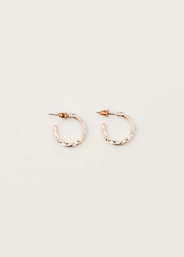 Rose / Gold Phase Eight Twisted Hoop Jewellery | 0562HOAFK