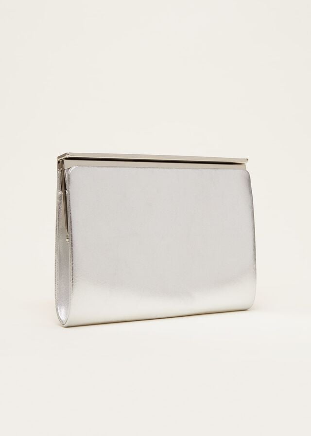 Silver Phase Eight Leather Slim Bags | 4938DTIHW