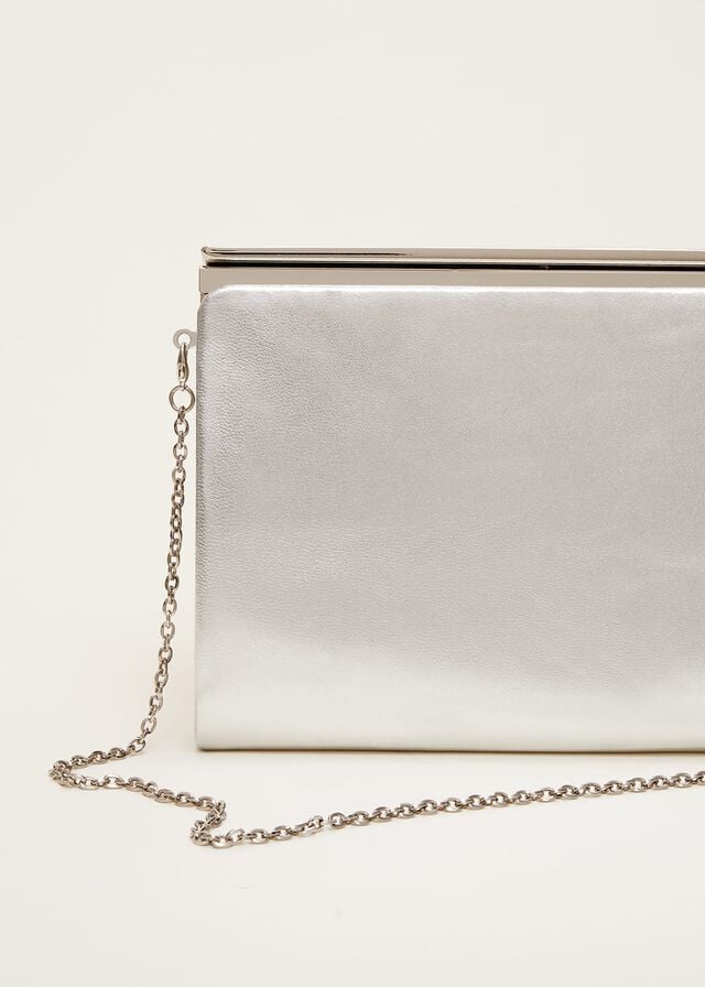 Silver Phase Eight Leather Slim Bags | 4938DTIHW