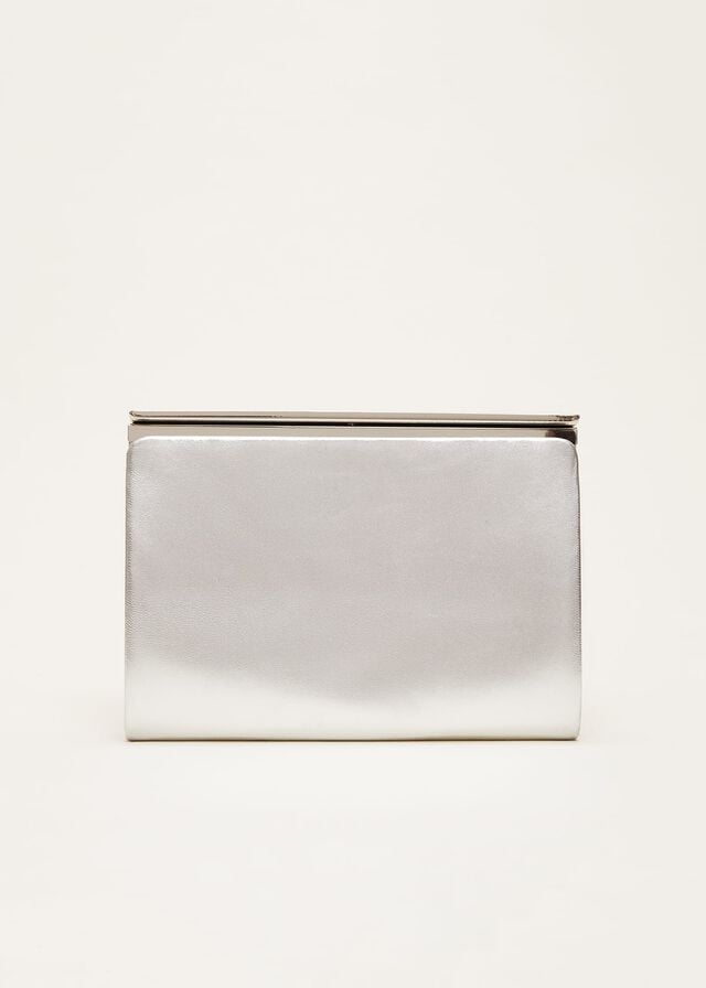 Silver Phase Eight Leather Slim Bags | 4938DTIHW