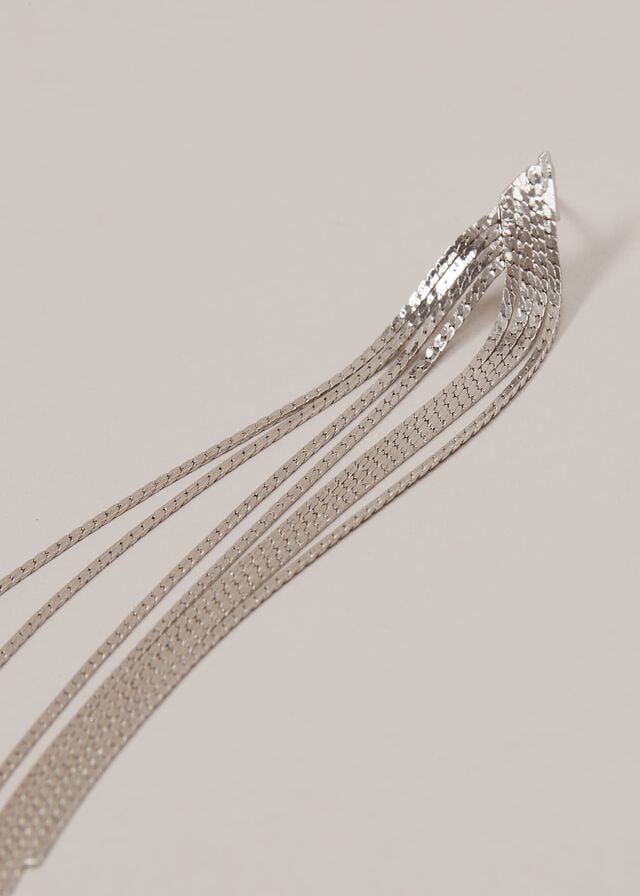 Silver Phase Eight Long Chain Jewellery | 3259ZJDHM