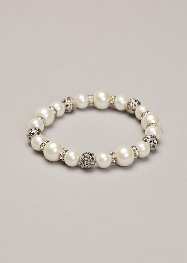 Silver Phase Eight Parma Pearl And Crystal Jewellery | 3792GWXKA