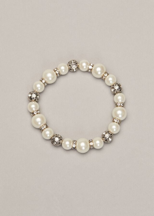 Silver Phase Eight Parma Pearl And Crystal Jewellery | 3792GWXKA