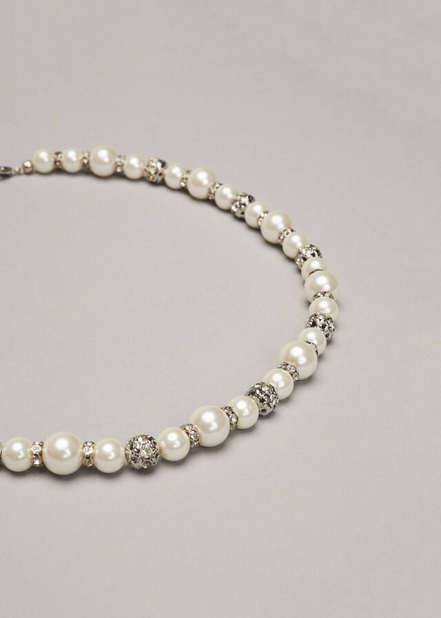 Silver Phase Eight Parma Pearl And Crystal Jewellery | 6283QMWJV