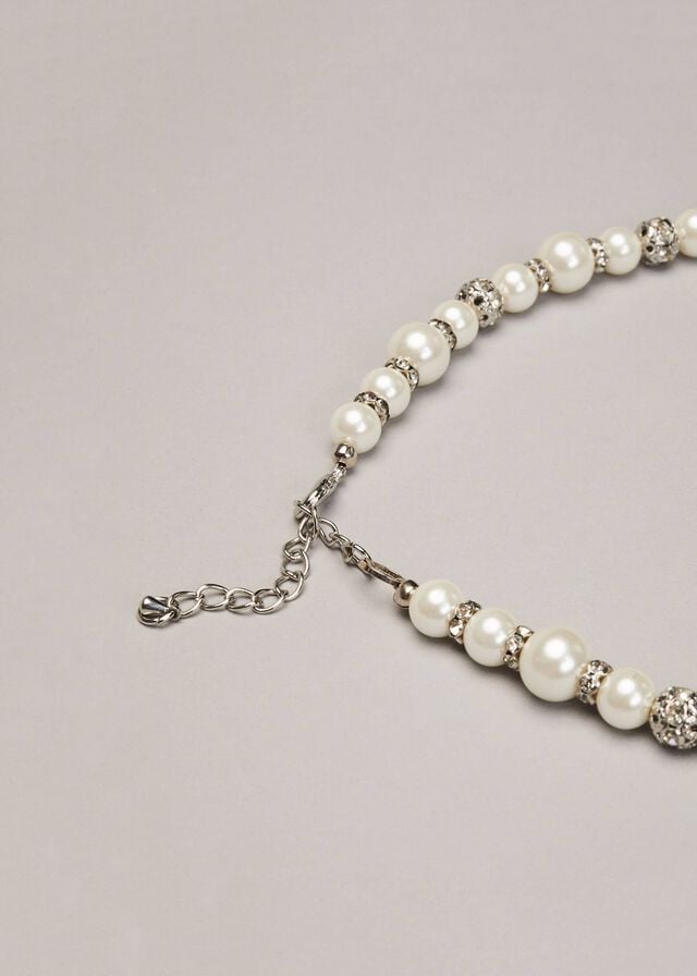 Silver Phase Eight Parma Pearl And Crystal Jewellery | 6283QMWJV